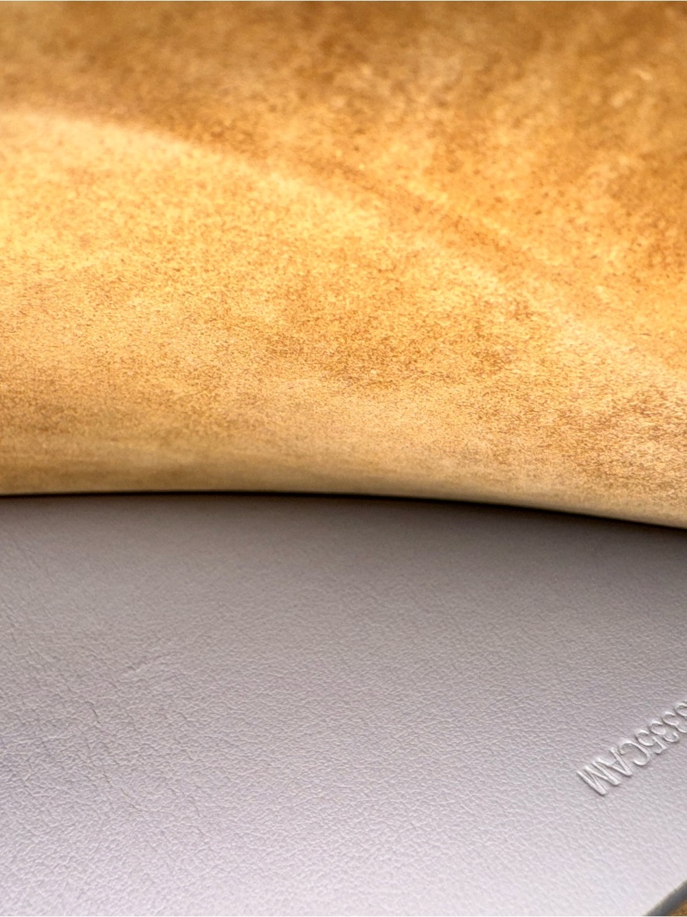 Burberry Anne Hobo Bag Cloud Grey Leather TB Monogram Large - Picture 12 of 12